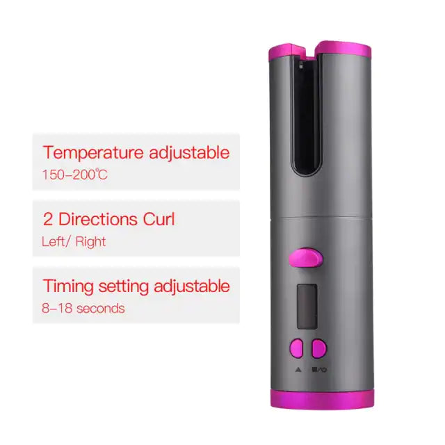 Automatic Cordless Hair Curler / مكواة تجعيد الشعر الأوتوماتيكية اللاسلكية