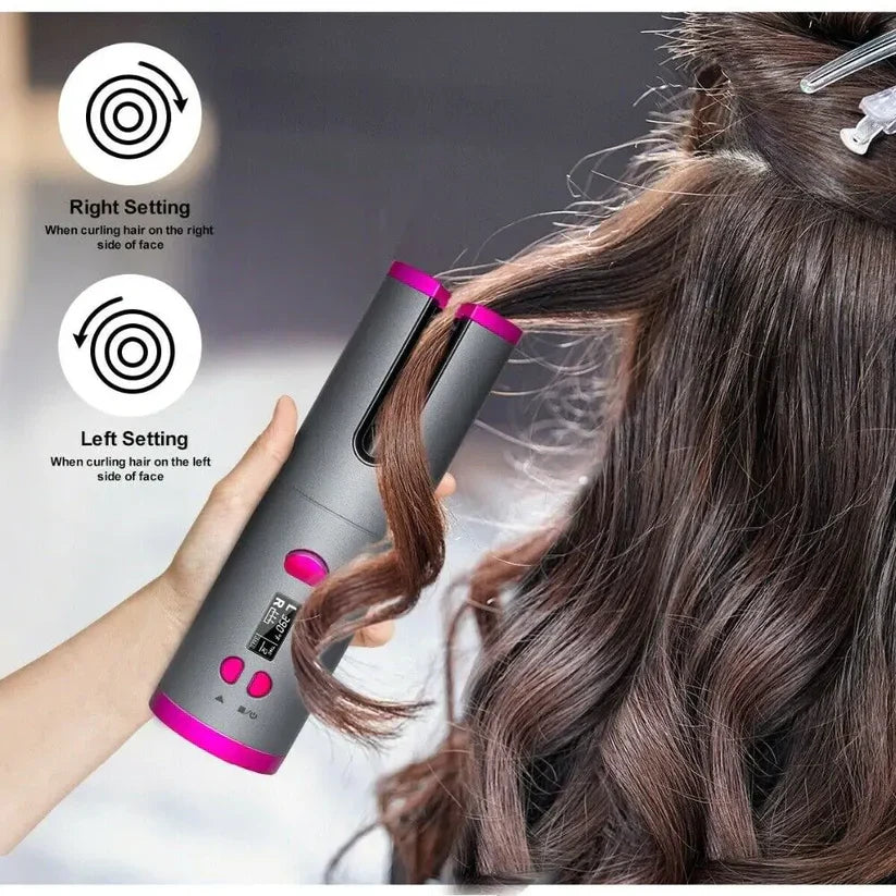 Automatic Cordless Hair Curler / مكواة تجعيد الشعر الأوتوماتيكية اللاسلكية